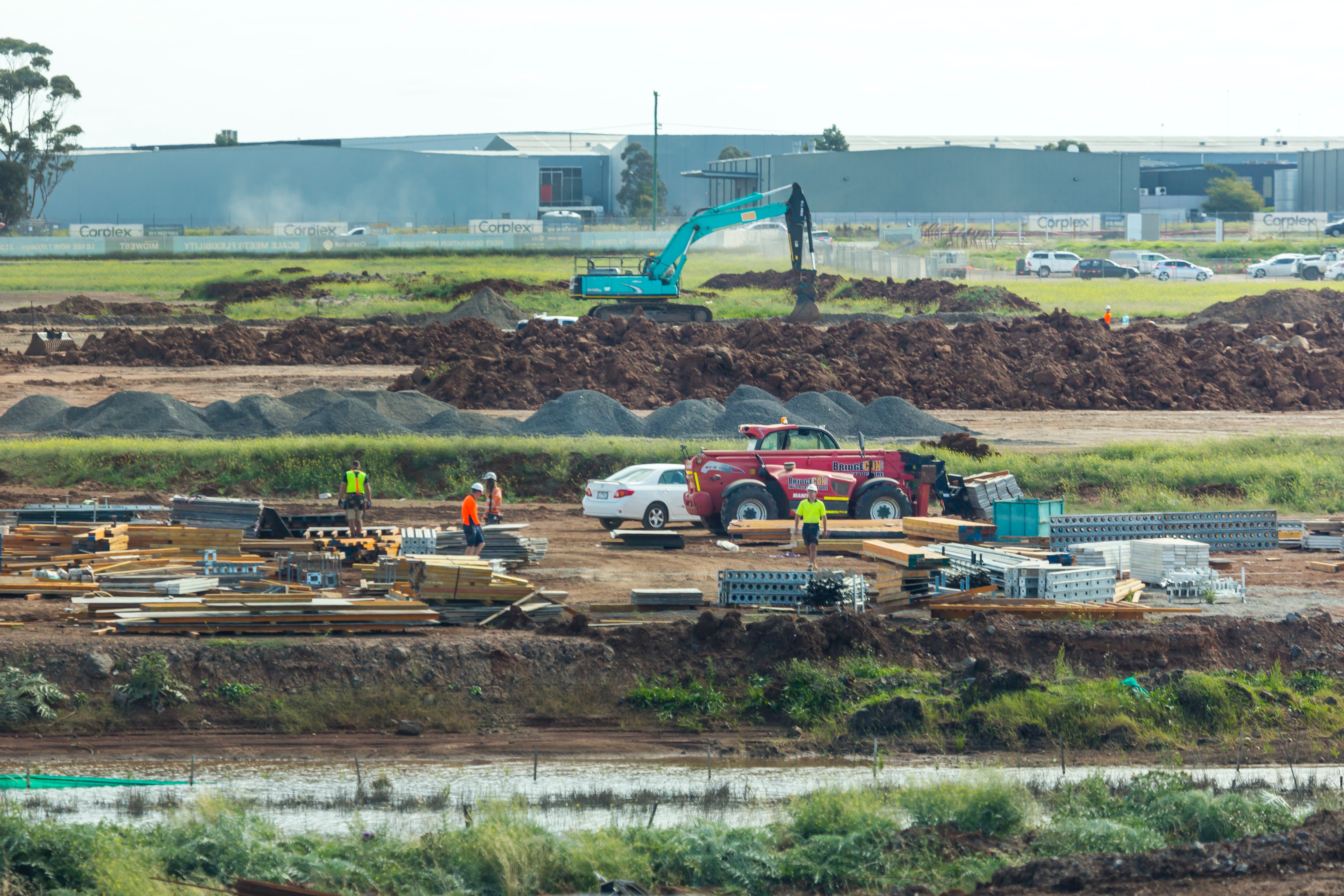 open construction site image